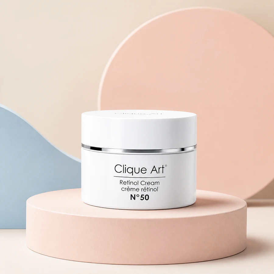 Clique Art N°50 retinol bakım kremi — beyaz kavanoz